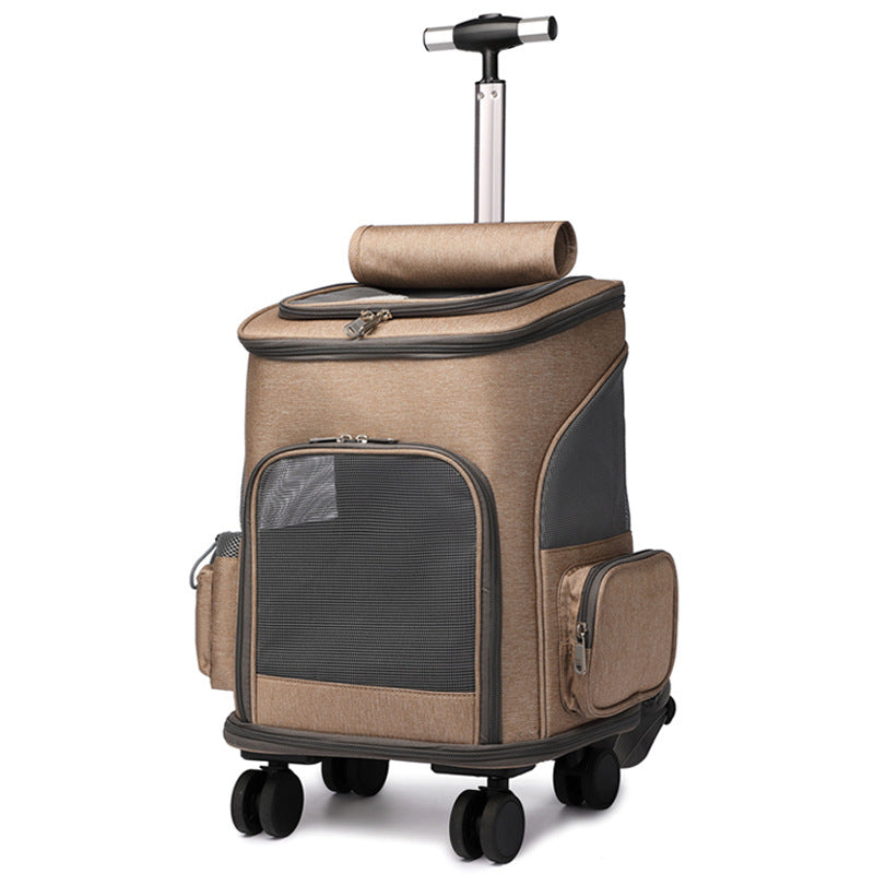 Wheeled Cat Backpack Trolley Bag