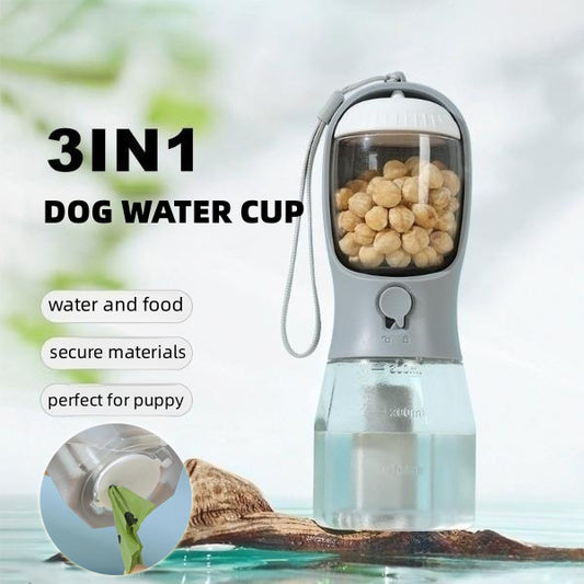 Portable Dog 3-in-1 Water Food Waste