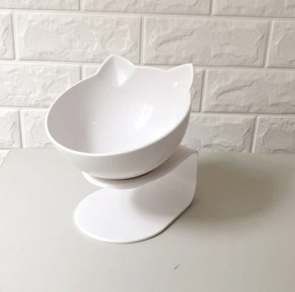 Tilted Double Bowl for Cats