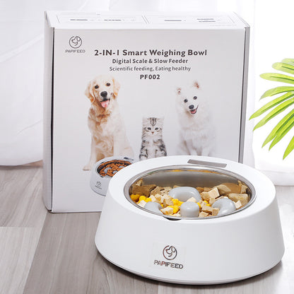 Anti-Gulp Weighing Dog Feeder
