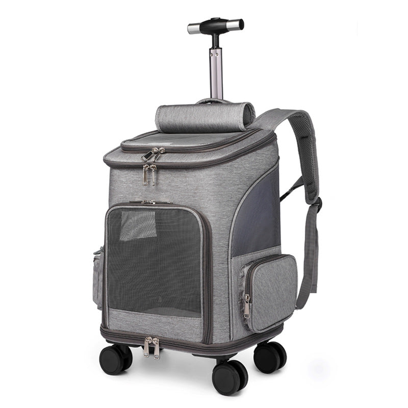 Wheeled Cat Backpack Trolley Bag