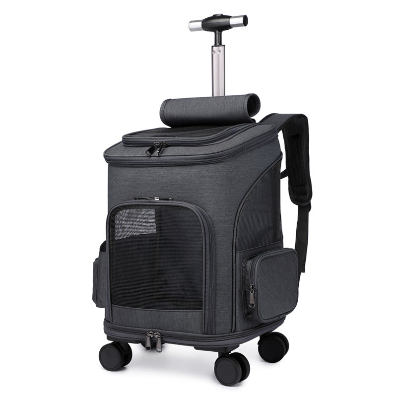 Wheeled Cat Backpack Trolley Bag