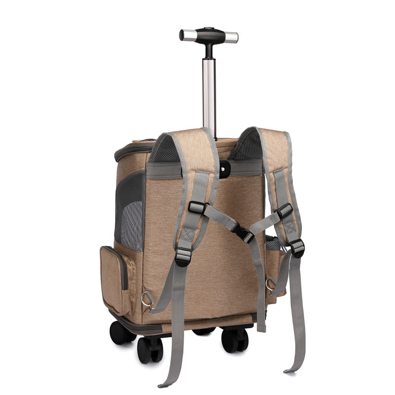 Wheeled Cat Backpack Trolley Bag