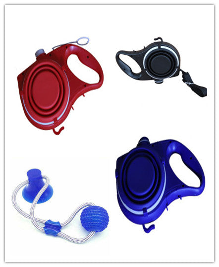 Pet Travel Set - Water Bottle, Bowl & Leash