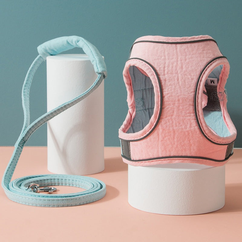 Sangle de poitrine en corde de traction pour chat afin d'empêcher les fugues.