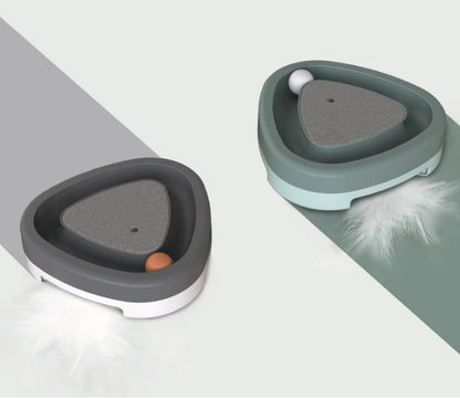 Auto-Spin Cat Triangle Toy