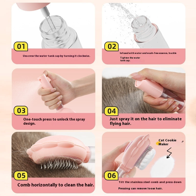 2-in-1 Self-Cleaning Pet Brush