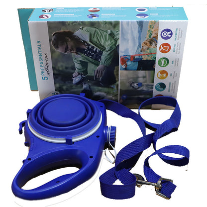 Pet Travel Set - Water Bottle, Bowl & Leash