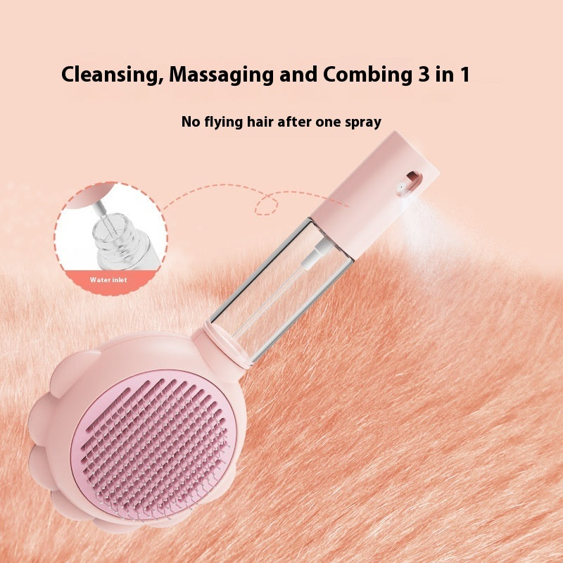 2-in-1 Self-Cleaning Pet Brush