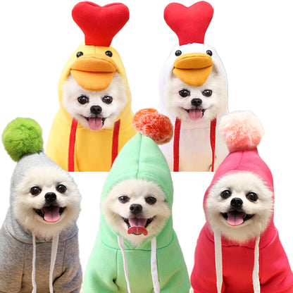 Dog Hoodie Winter Fleece