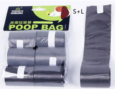 Ramasse-crottes pliable pour chien, idéal pour les voyages. Comprend 1 rouleau de sacs biodégradables. Nettoyage facile des excréments. Livraison par ePacket.