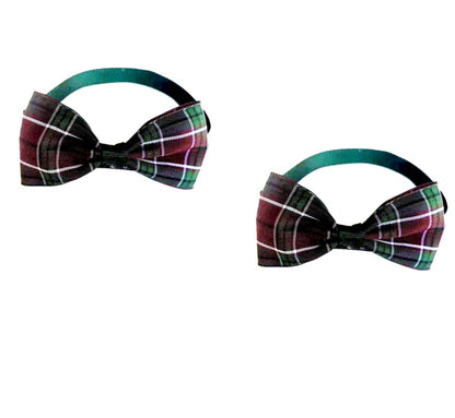 Plaid Pet Tie Cat Dog Scarf Accessories