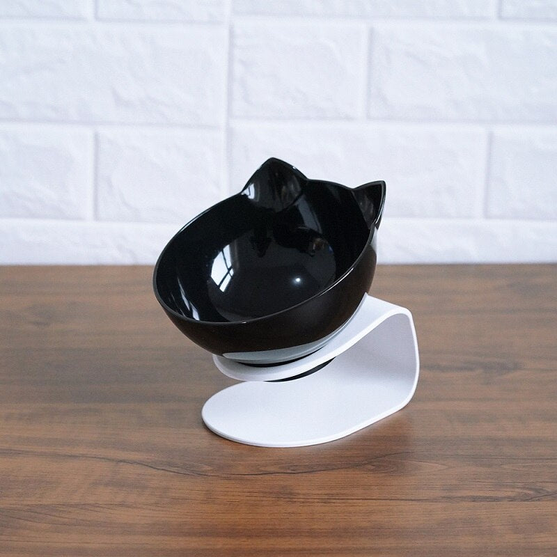 Tilted Double Bowl for Cats