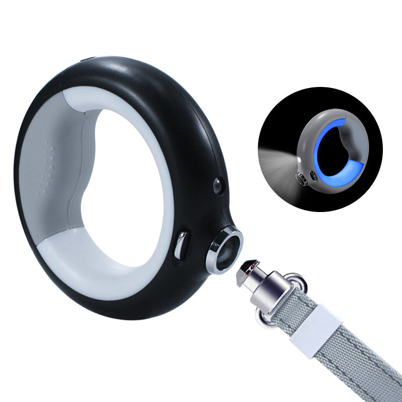 LED Retractable Dog Leash with Light
