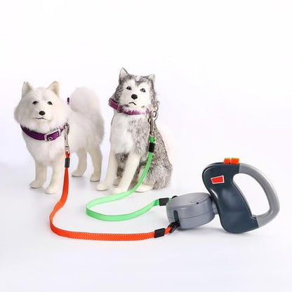 Dual Retractable Dog Leash - Escape Premium Pet Walking Lead