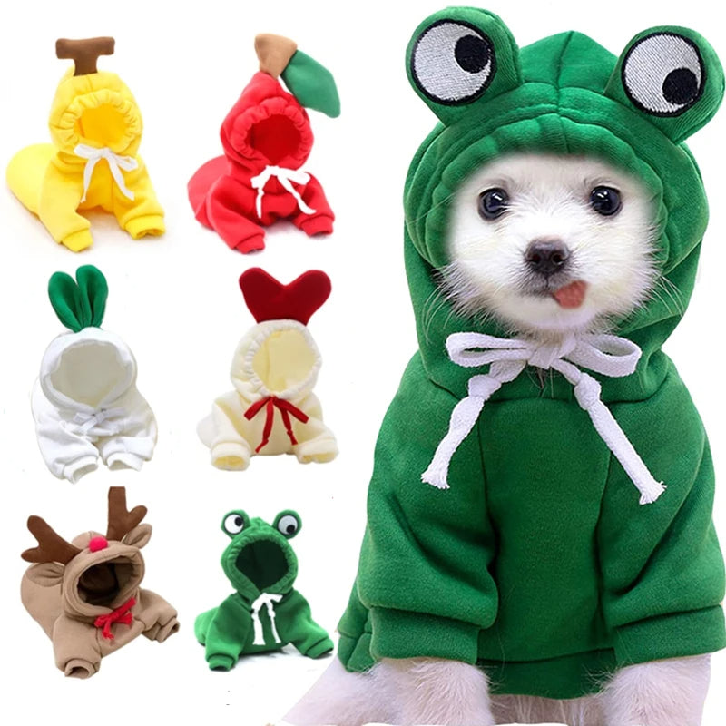 Dog Hoodie Winter Fleece