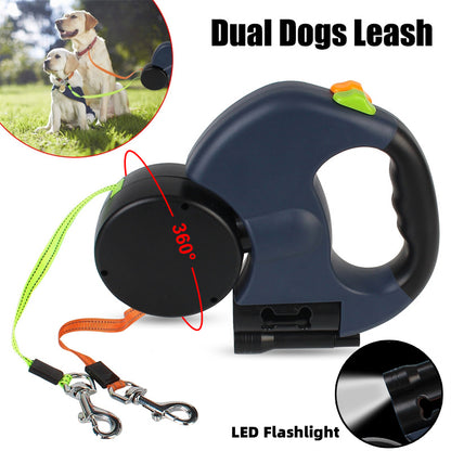 Guinzaglio rétractable pour chien avec Luci LED