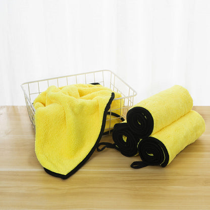Serviettes pour chiens, serviettes de séchage, serviettes de bain pour chiens et chats, séchage rapide, en microfibre douce, peignoir ultra-absorbant à séchage rapide, pour chiens et chats, jaune