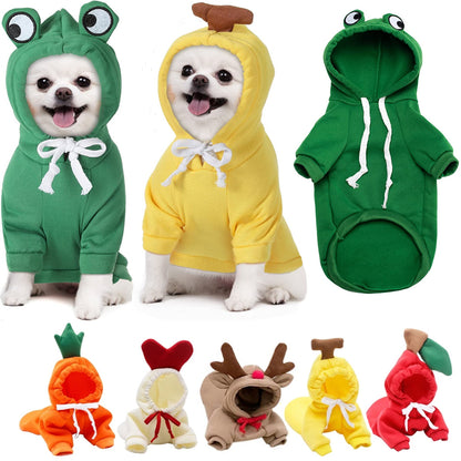 Dog Hoodie Winter Fleece