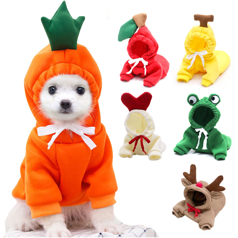 Dog Hoodie Winter Fleece
