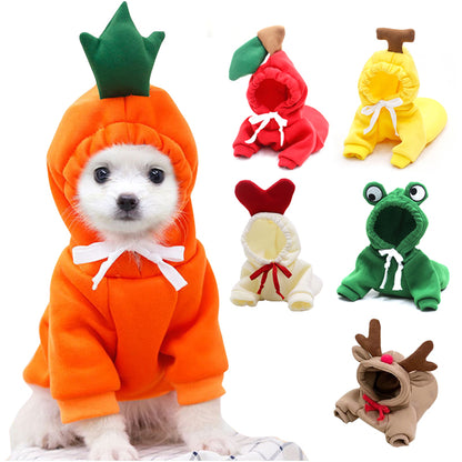 Dog Hoodie Winter Fleece