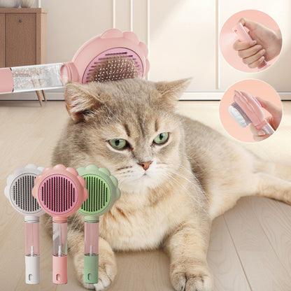 2-in-1 Self-Cleaning Pet Brush