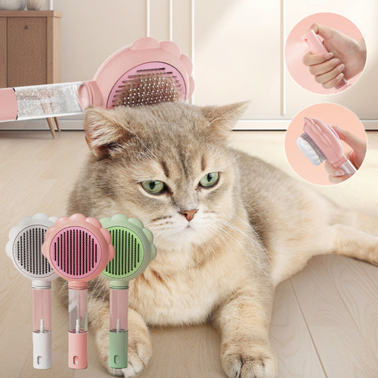 2-in-1 Self-Cleaning Pet Brush