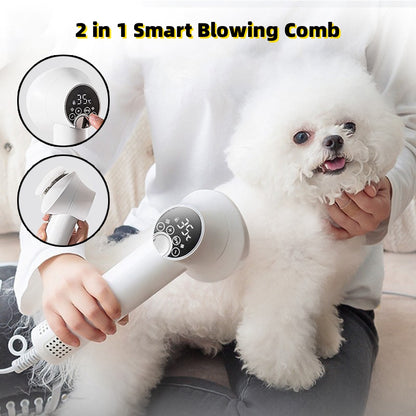 Smart Silent Pet Hair Dryer Comb