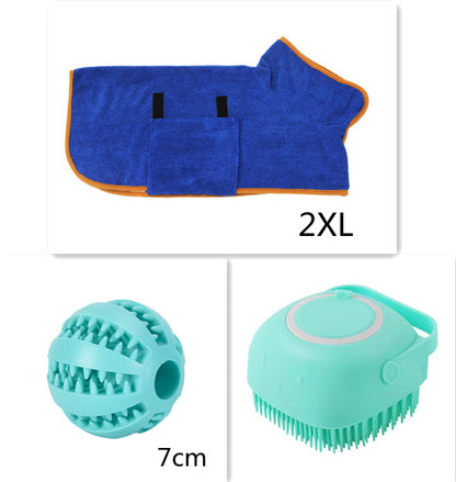 Gants de massage en silicone pour le bain des chiens et chats, brosse et peigne pour le nettoyage de la salle de bain, avec possibilité de verser du shampoing. Accessoires de toilettage pour chiens.